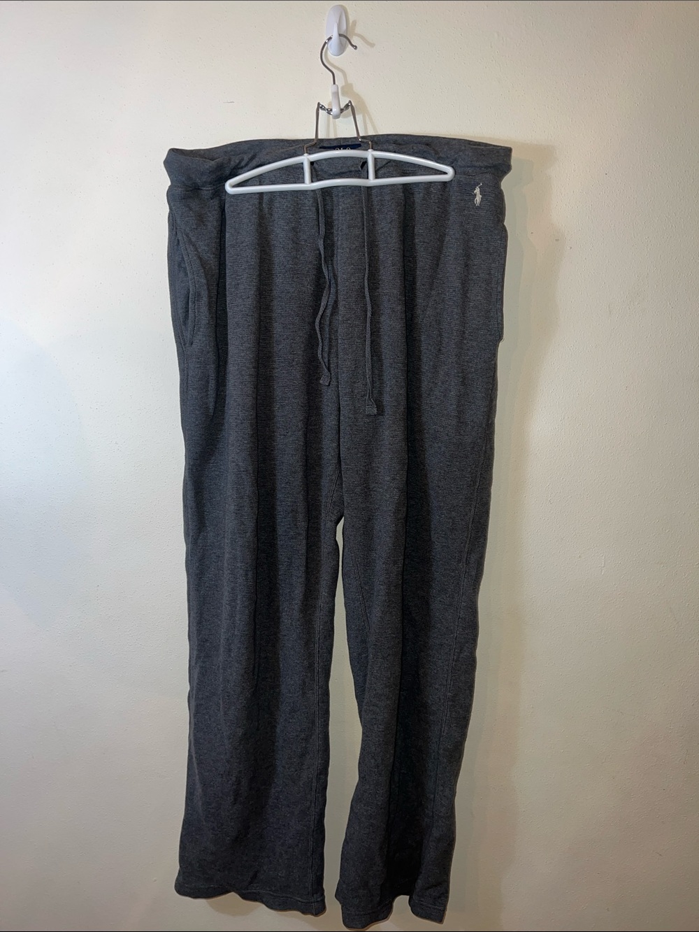 Polo by Ralph Lauren Men's Charcoal Drawstring Joggers